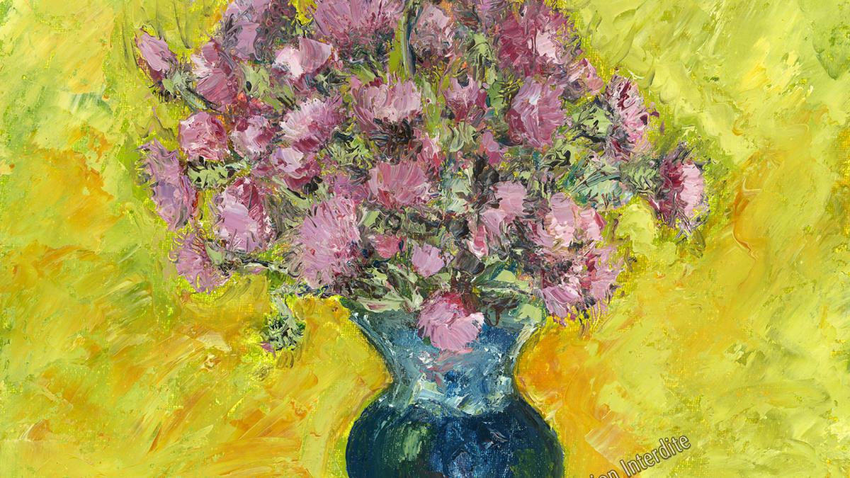 Bouquet de chardons (1992) 40 x 40
