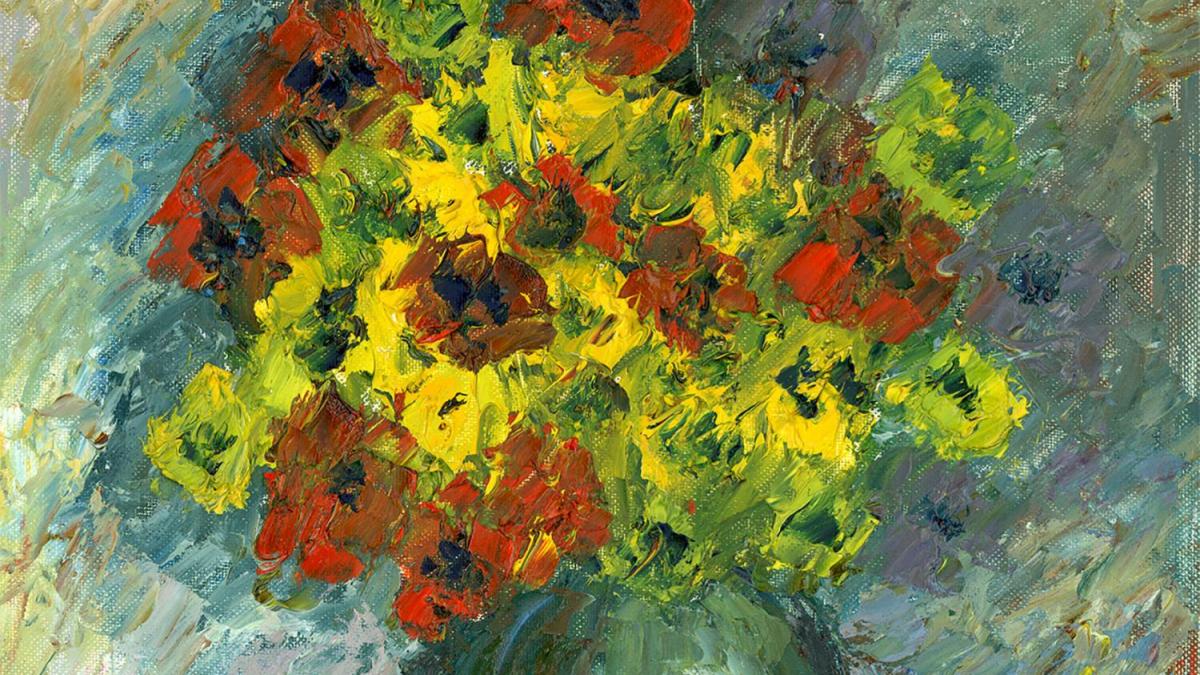 Bouquet rouge et jaune (1990)